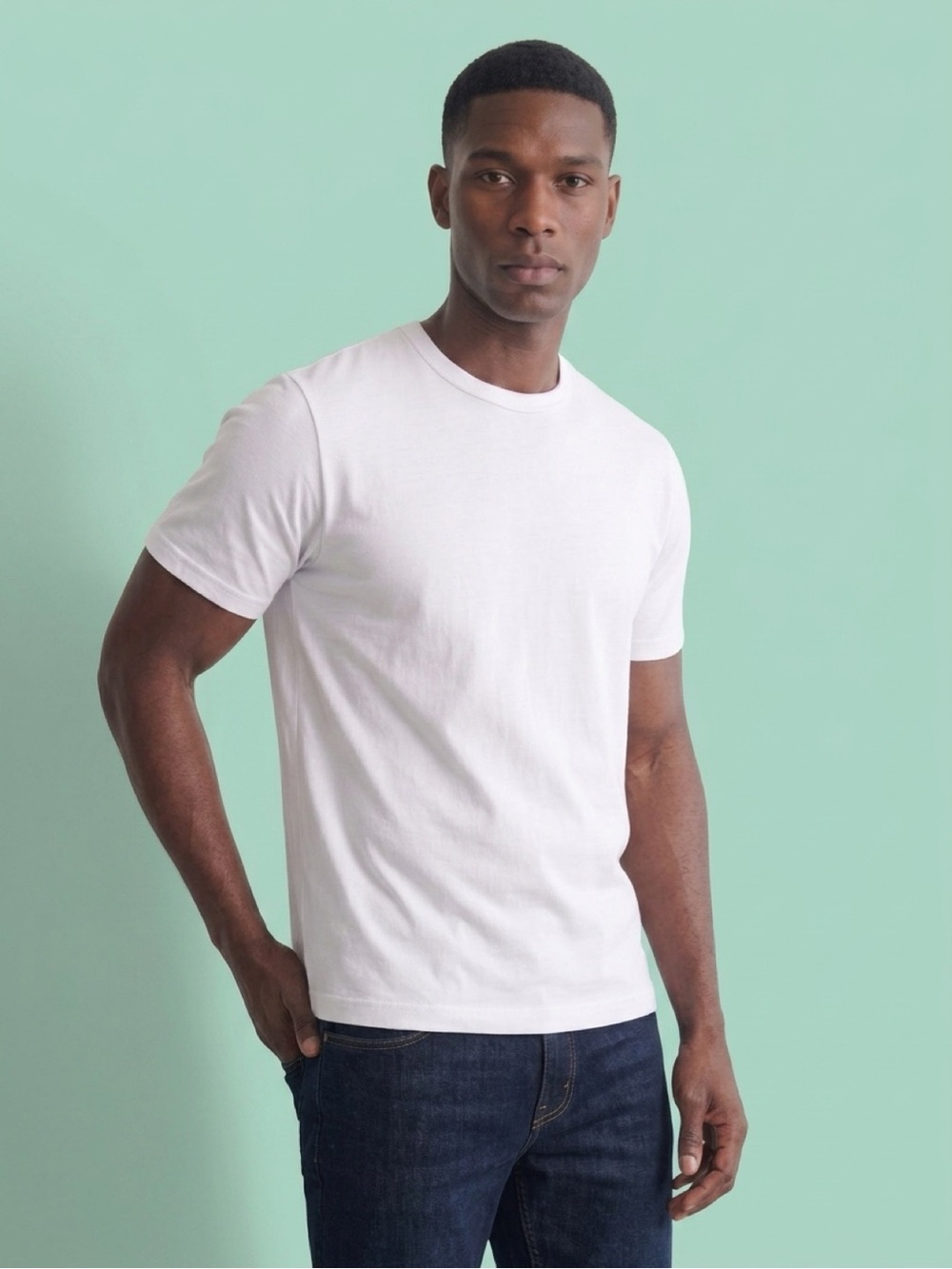 #324-Public Rec Men's White Short Sleeve Crew Neck Tee